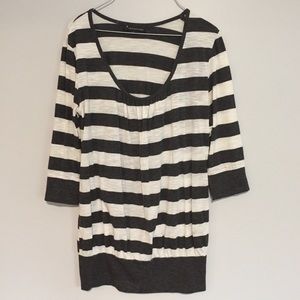 3/4 Sleeve Striped Top